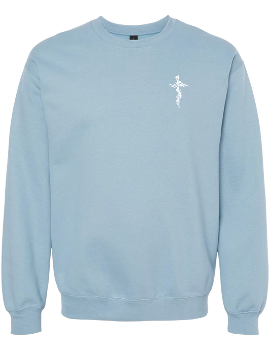 Floral Cross crewneck