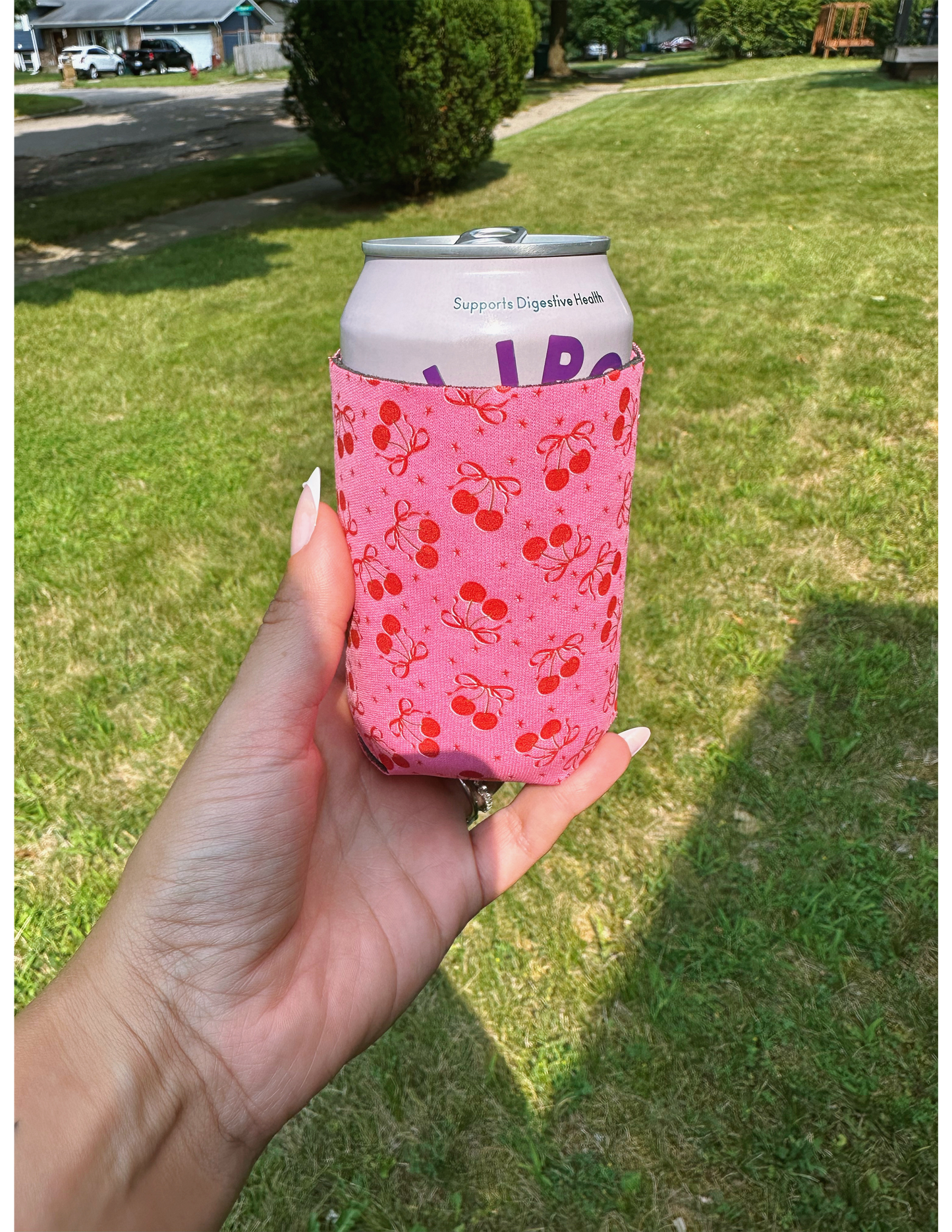 Cherry koozie