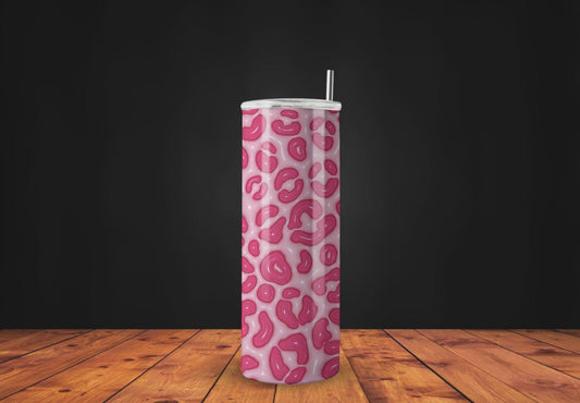 Pink cheetah Tumbler