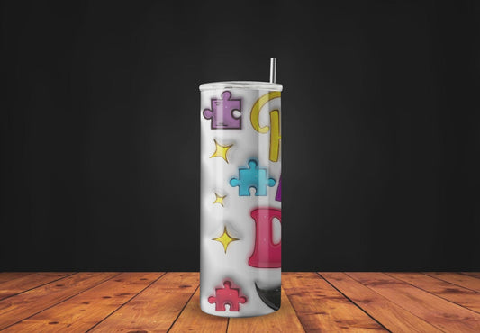 Proud Autism Dad Tumbler